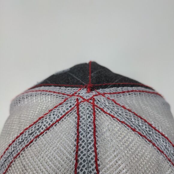 Bio-Domes Headgear Snapback Mesh Back Trucker Hat Gray OSFM Studded - Picture 6 of 9